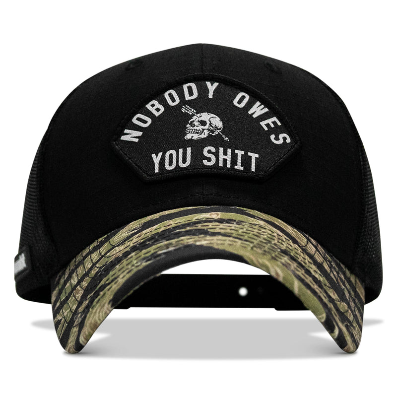 Load image into Gallery viewer, Nobody Owes You Shit Patch Original Ripstop Snapback Hat