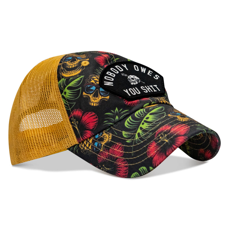 Load image into Gallery viewer, Nobody Owes You Shit Arched Patch Tactical Ripstop Mesh Snapback Hat