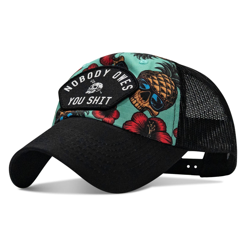 Load image into Gallery viewer, Nobody Owes You Shit Arched Patch Tactical Ripstop Mesh Snapback Hat