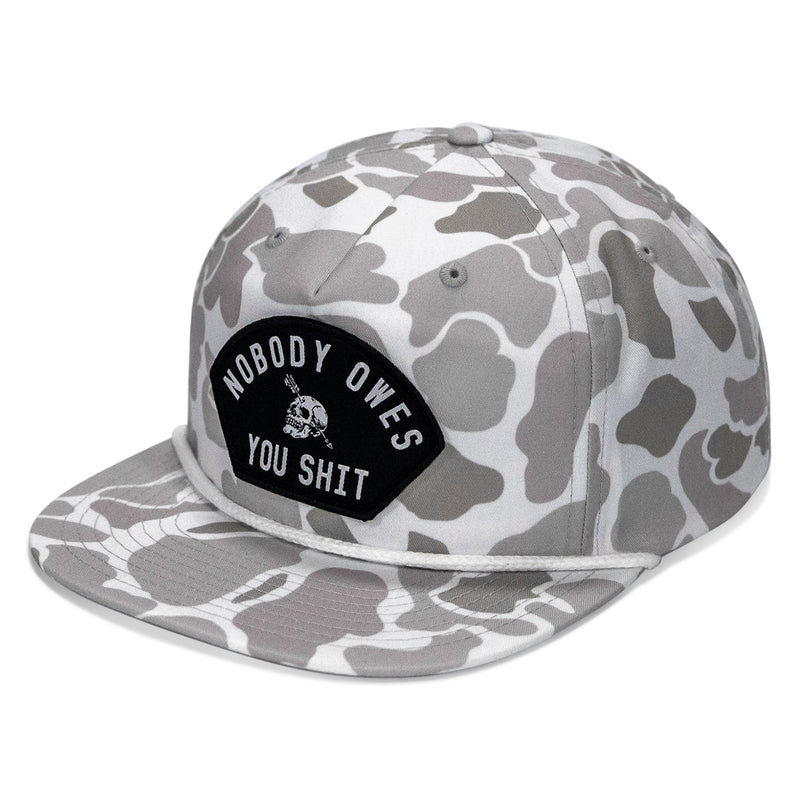 Load image into Gallery viewer, Nobody Owes You Shit Patch Flatbill Hat