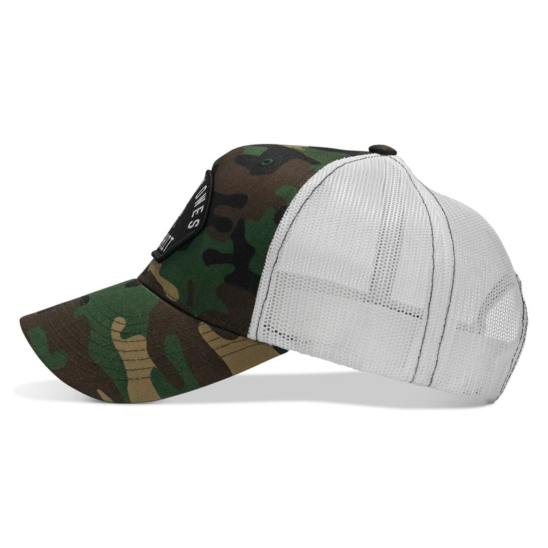 Load image into Gallery viewer, Nobody Owes You Shit Arched Skull Patch Snapback