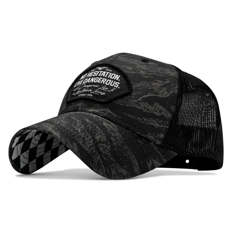 Load image into Gallery viewer, No Hesitation. Live Dangerous Patch Original Ripstop Snapback Hat