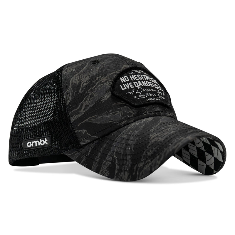 Load image into Gallery viewer, No Hesitation. Live Dangerous Patch Original Ripstop Snapback Hat