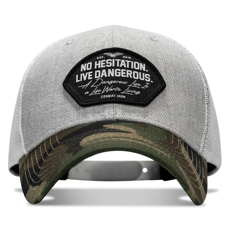 Load image into Gallery viewer, No Hesitation. Live Dangerous Patch Original Ripstop Snapback Hat