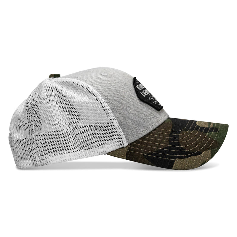 Load image into Gallery viewer, No Hesitation. Live Dangerous Patch Original Ripstop Snapback Hat