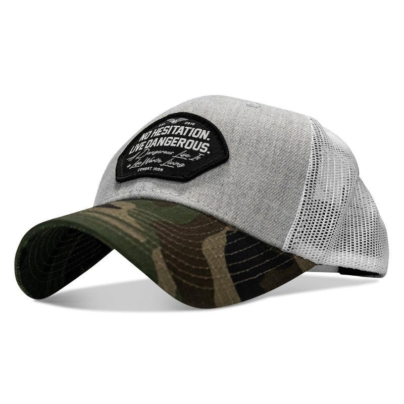 Load image into Gallery viewer, No Hesitation. Live Dangerous Patch Original Ripstop Snapback Hat