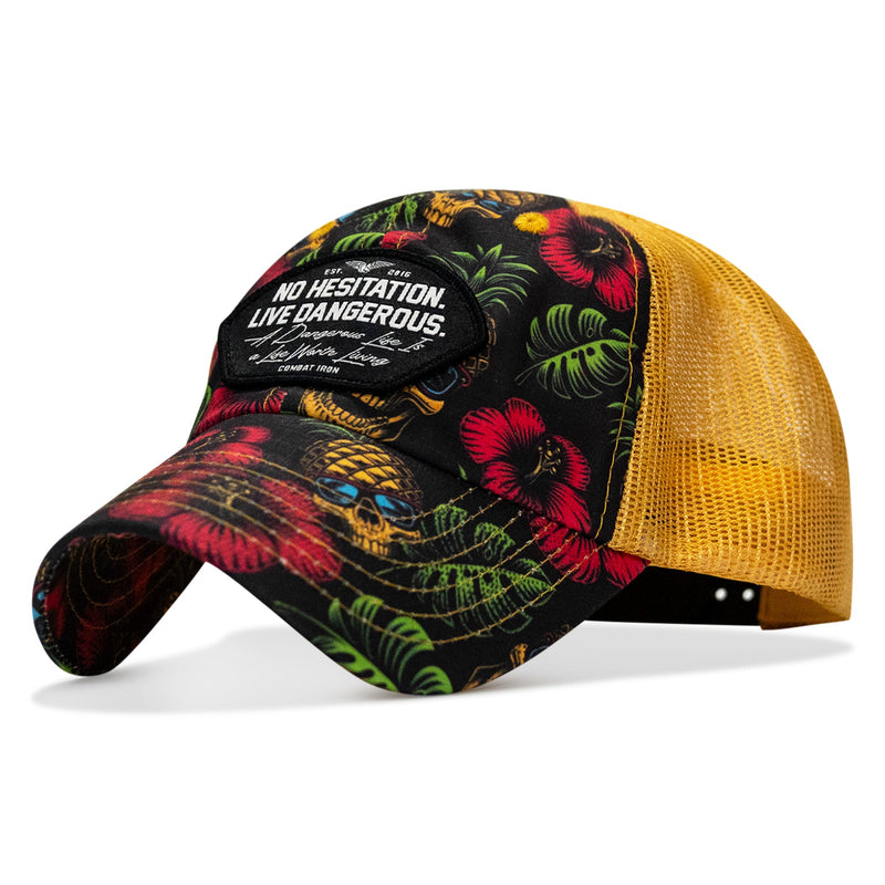 Load image into Gallery viewer, No Hesitation. Live Dangerous Patch Tactical Ripstop Mesh Snapback Hat