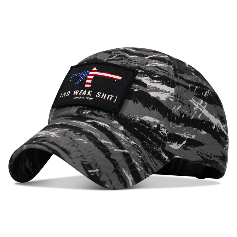 Load image into Gallery viewer, No Weak Shit American Flag Rifle Patch Tactical Ripstop Mesh Snapback Hat