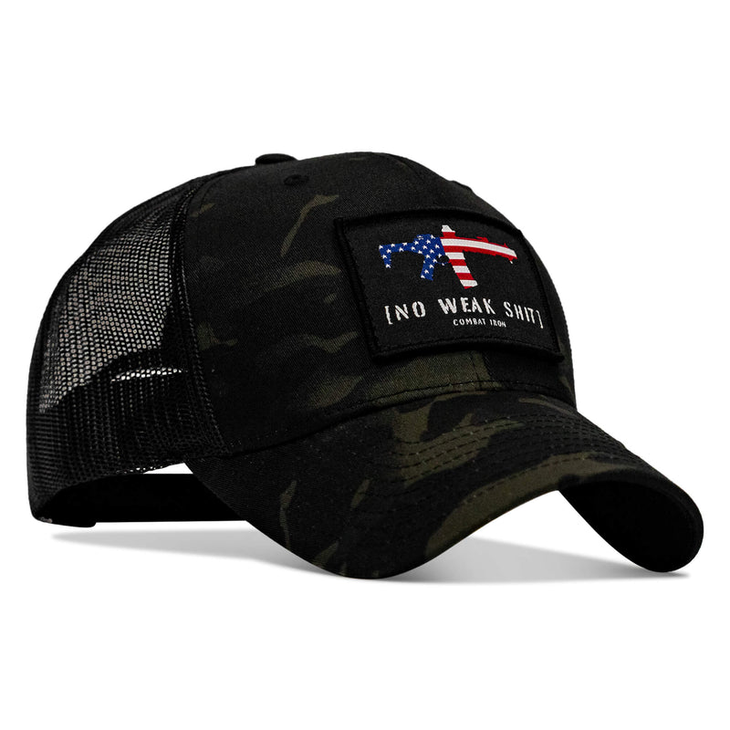 Load image into Gallery viewer, No Weak Shit Patch Snapback Hat