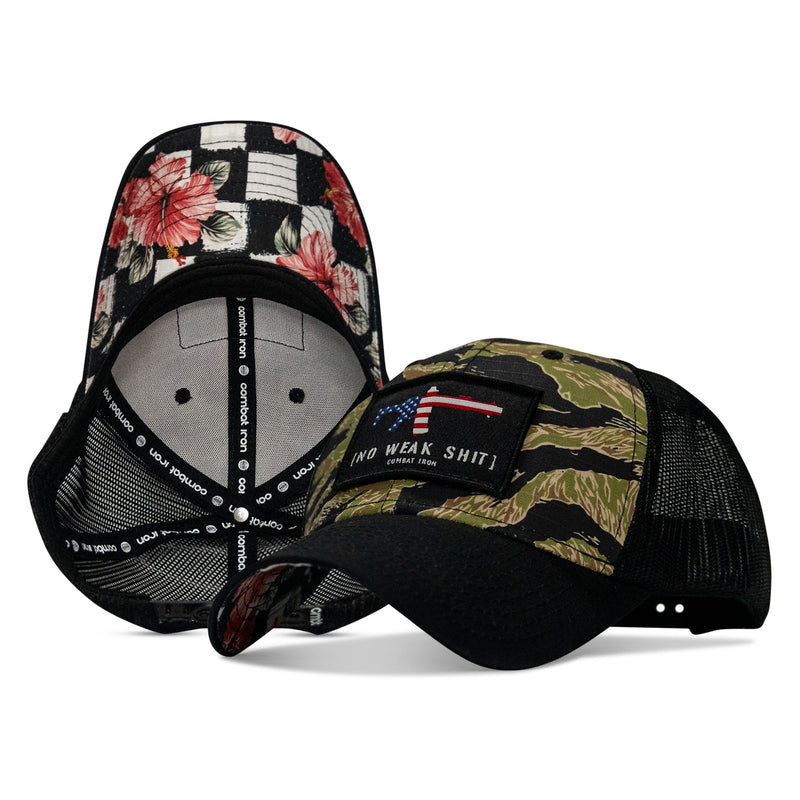 Load image into Gallery viewer, No Weak Shit American Flag Rifle Patch Original Ripstop Snapback Hat