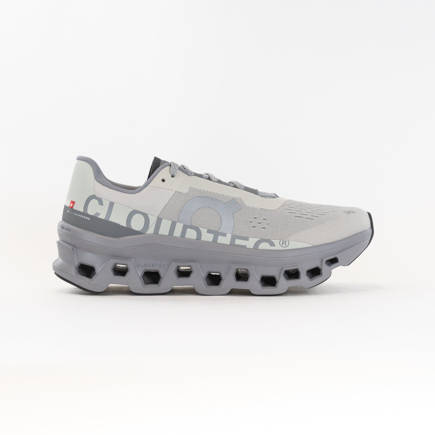 Men's On Cloudmonster, Ice/Alloy, 8 D Medium - Skoutley Outdoors LLC