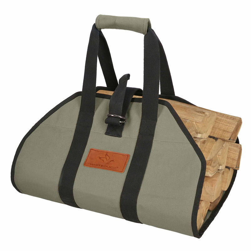 Load image into Gallery viewer, Diamond Shape Canvas Firewood Log Carriers