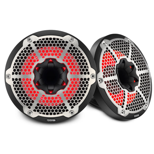 10” Marine 2-Way Hybrid Speaker with RGB LED, Compression Driver and Neodymium Magnet | 450W RMS 4-Ohm