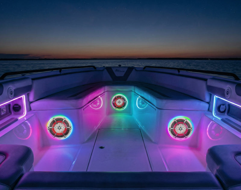Load image into Gallery viewer, 10" Digital LED Ring for Marine and Powersporst Speakers and Towers