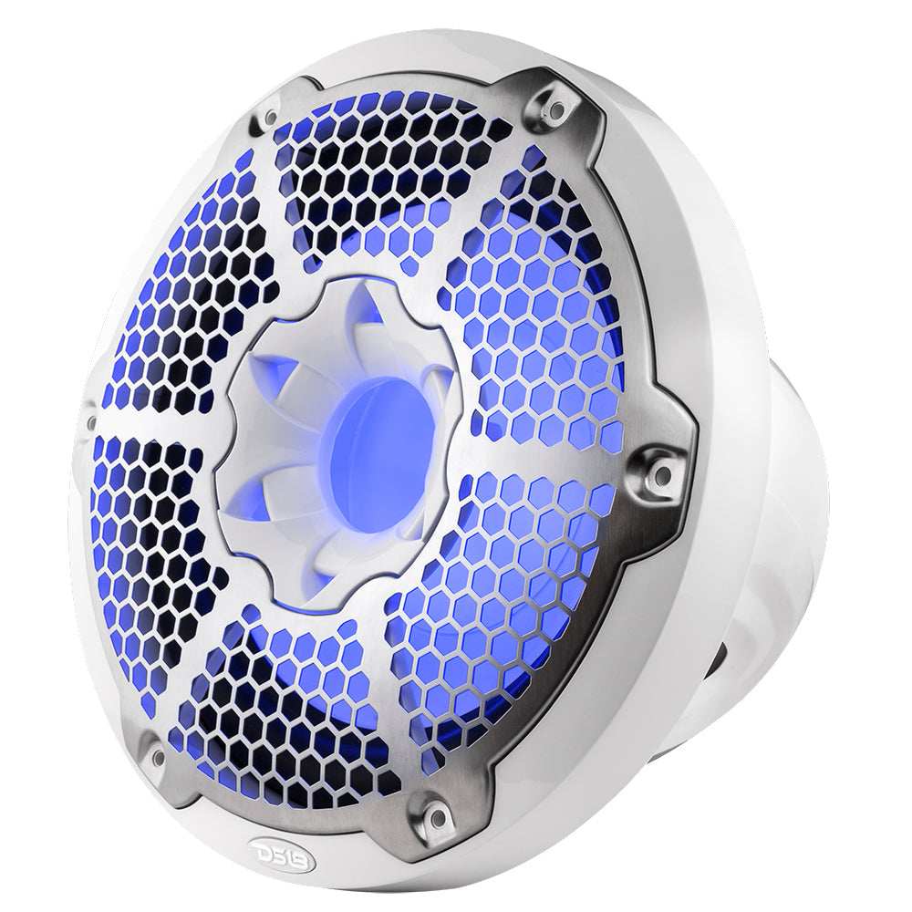 NXL 10" Marine Subwoofer With LED RGB Lights 300 Watts Rms SVC 4-Ohm -White - Skoutley Outdoors LLC
