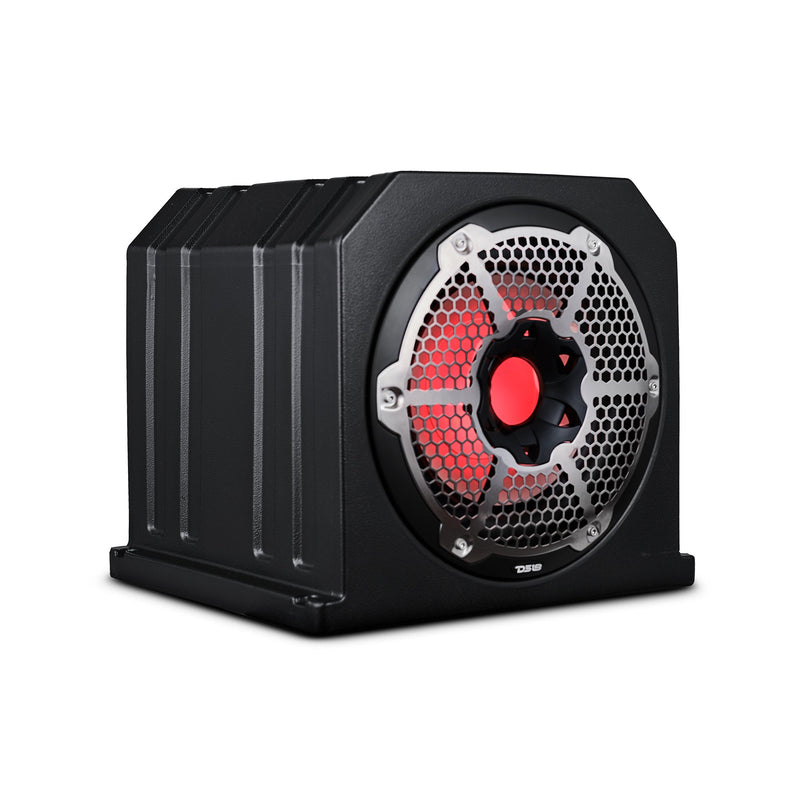 Load image into Gallery viewer, Dual 10" Marine Subwoofer Enclosure with 10" Passive Radiator and LED RGB Lights 350 Watts Rms 4-Ohm (NXL-10SUB Included)