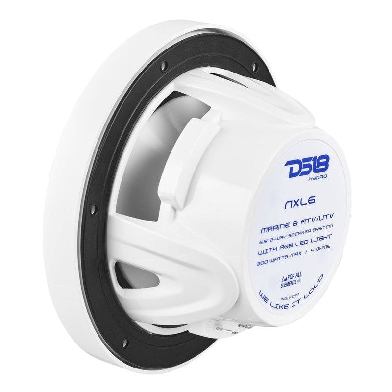Load image into Gallery viewer, NXL 6.5" 2-Way Coaxial Marine Speaker with LED RGB Lights | 100W RMS 4-Ohm