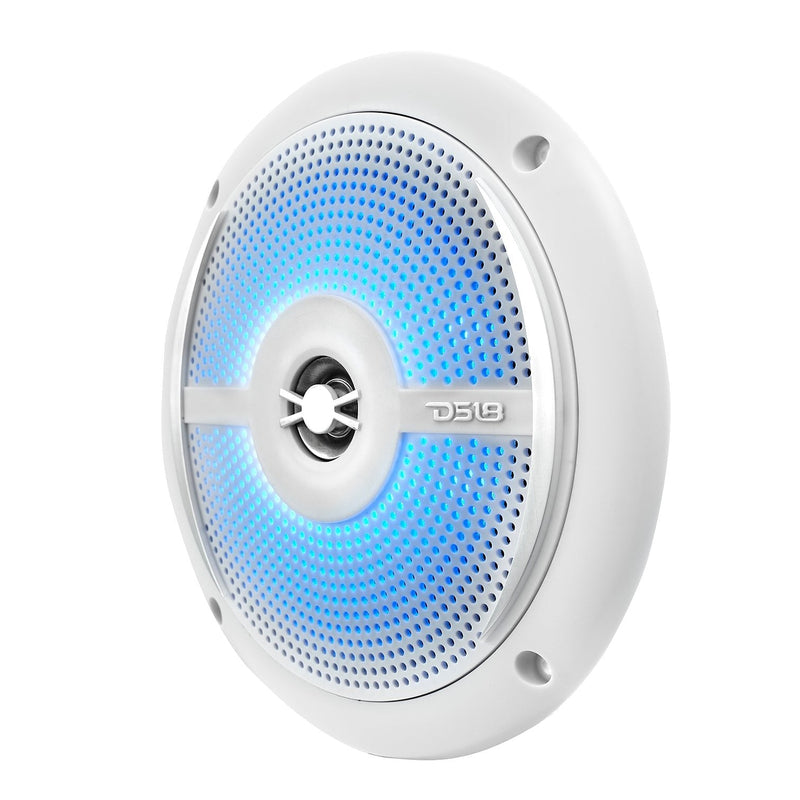 Load image into Gallery viewer, NXL 6.5" 2-Way Coaxial Marine Shallow Speaker With LED RGB Lights 25 Watts Rms 4-Ohm