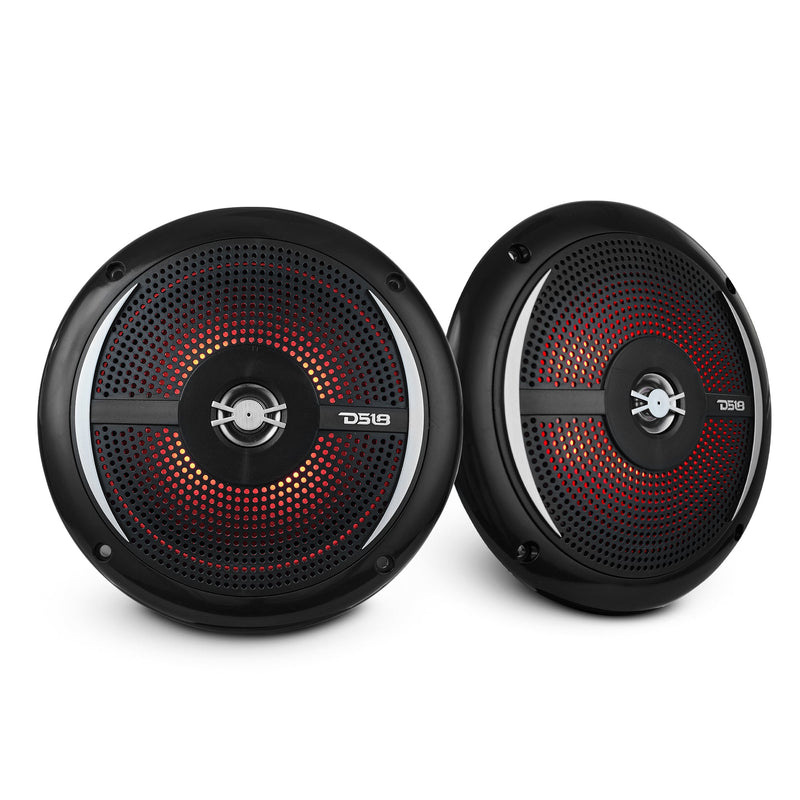 Load image into Gallery viewer, NXL 6.5" 2-Way Coaxial Marine Shallow Speaker With LED RGB Lights 25 Watts Rms 4-Ohm