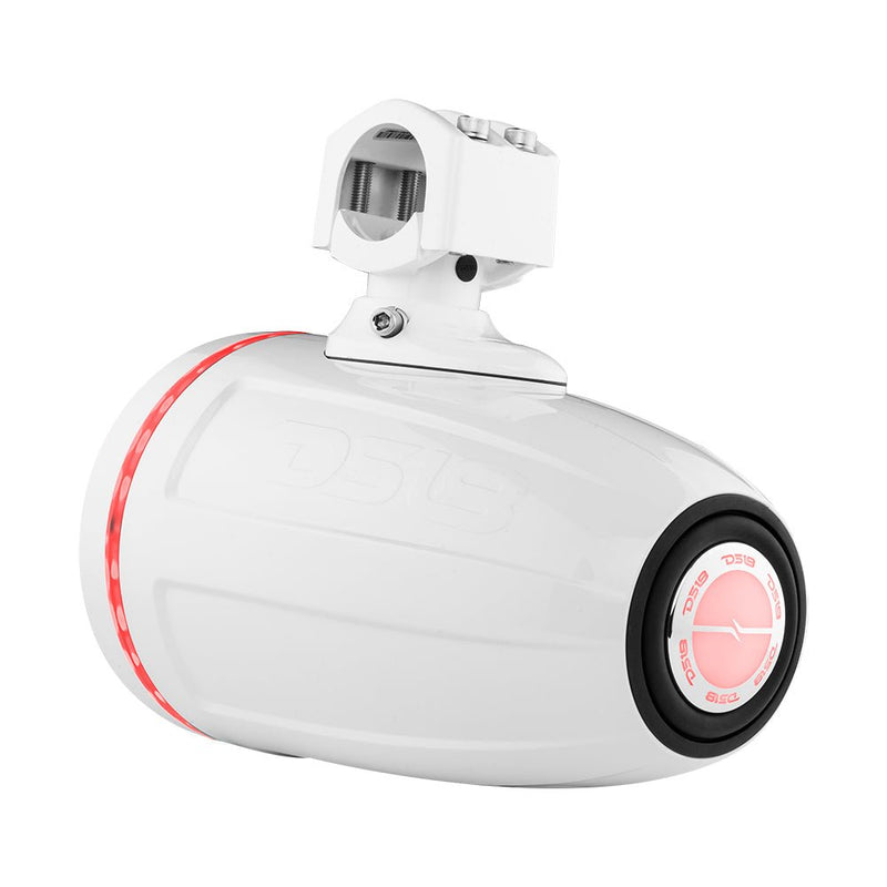 Load image into Gallery viewer, NXL 6.5" Neodymium Marine and Powersports Towers with Built-in Passive Radiator, 1" Driver and LED RGB Lights 150 Watts Rms -White