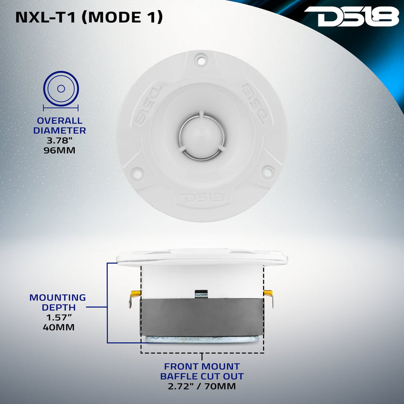 Load image into Gallery viewer, NXL 3.8” Marine Water-Resistant Super Bullet Tweeter with 1” Aluminum Voice Coil | 120W RMS 4-Ohm
