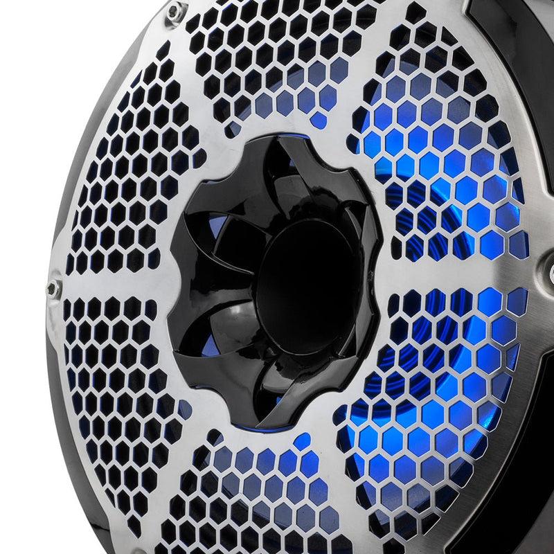 Load image into Gallery viewer, NXL 10" Neodymium Marine and Powersports Towers with Built-in Passive Radiator, 1" Driver and LED RGB Lights 300 Watts Rms -Red