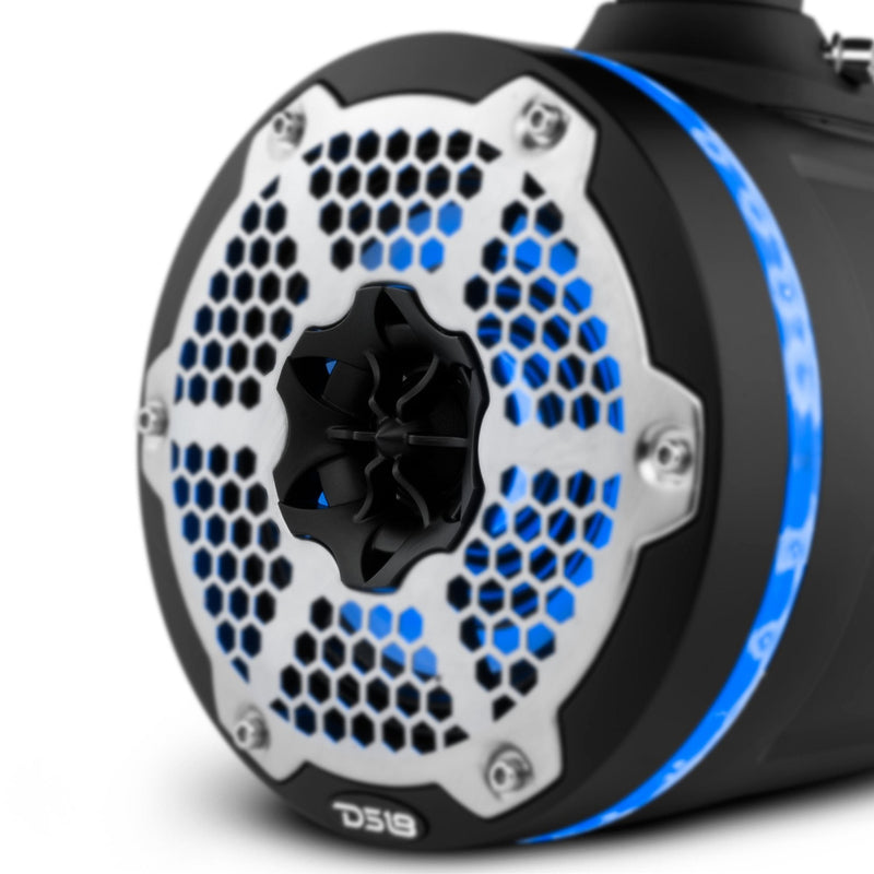 Load image into Gallery viewer, NXL 6.5" Neodymium Marine and Powersports Towers with Built-in Passive Radiator, 1" Driver and LED RGB Lights 150 Watts Rms -Black