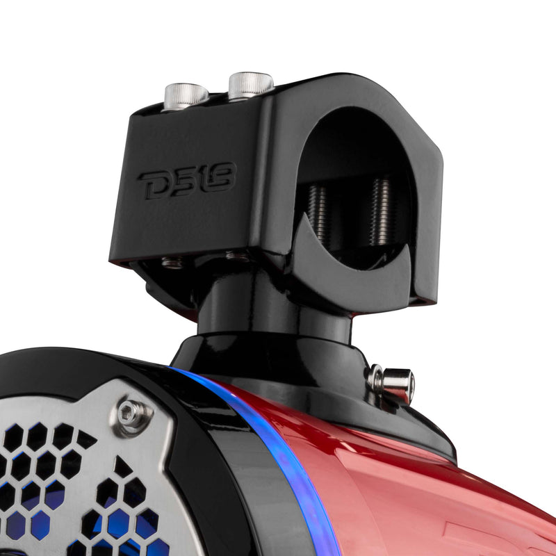 Load image into Gallery viewer, NXL 6.5" Neodymium Marine and Powersports Towers with Built-in Passive Radiator, 1" Driver and LED RGB Lights 150 Watts Rms -Red