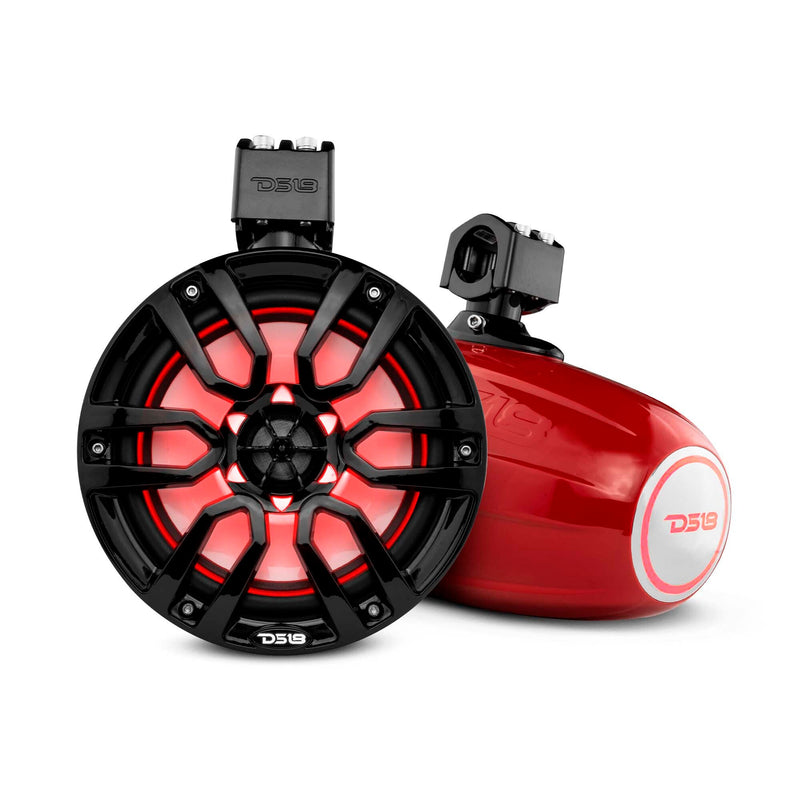 Load image into Gallery viewer, NXL 8" Marine and Powersports Towers LED RGB Lights 125 Watts Rms - Red