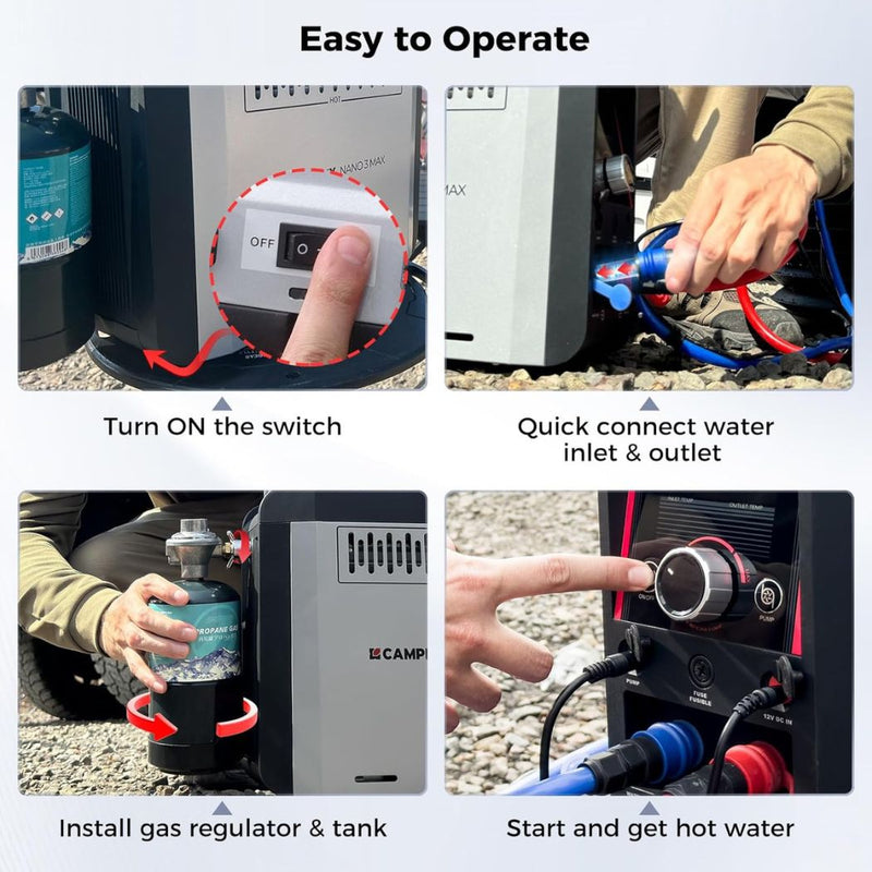 Load image into Gallery viewer, Camplux Nano 3 Max Portable Propane Hot Water System