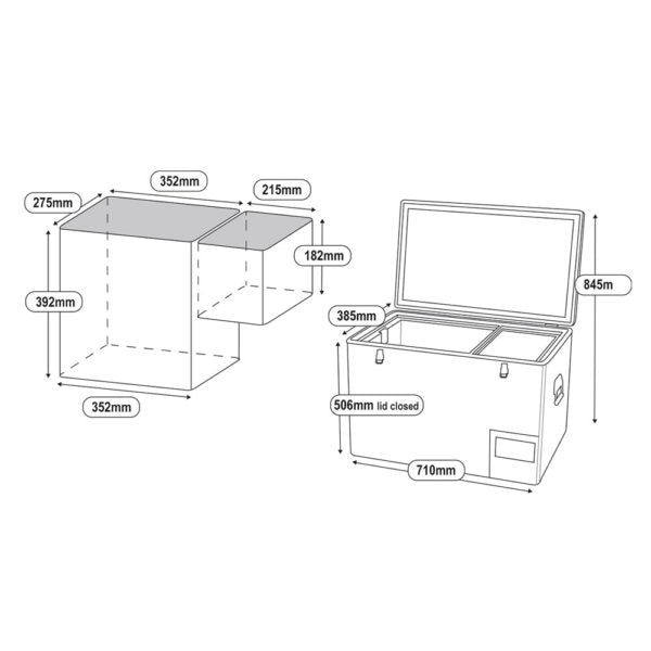 Load image into Gallery viewer, 50L Legacy Smart QC Fridge/Freezer