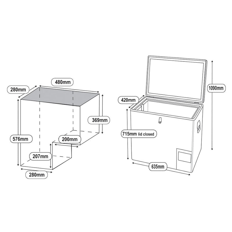 Load image into Gallery viewer, 65L Legacy Smart QC Fridge/Freezer