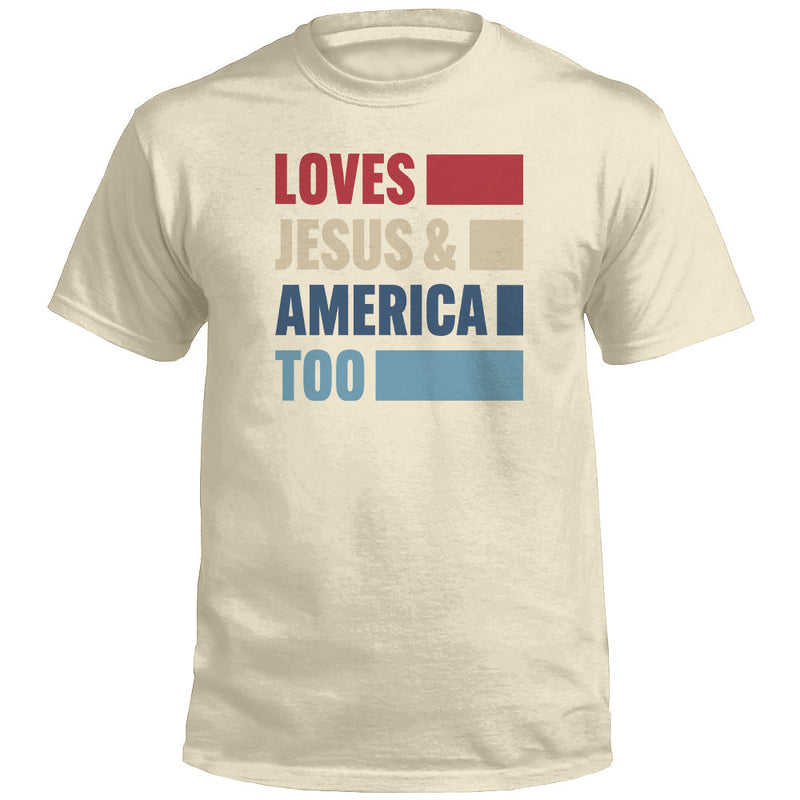Load image into Gallery viewer, Loves Jesus & America Too Bold (Front)