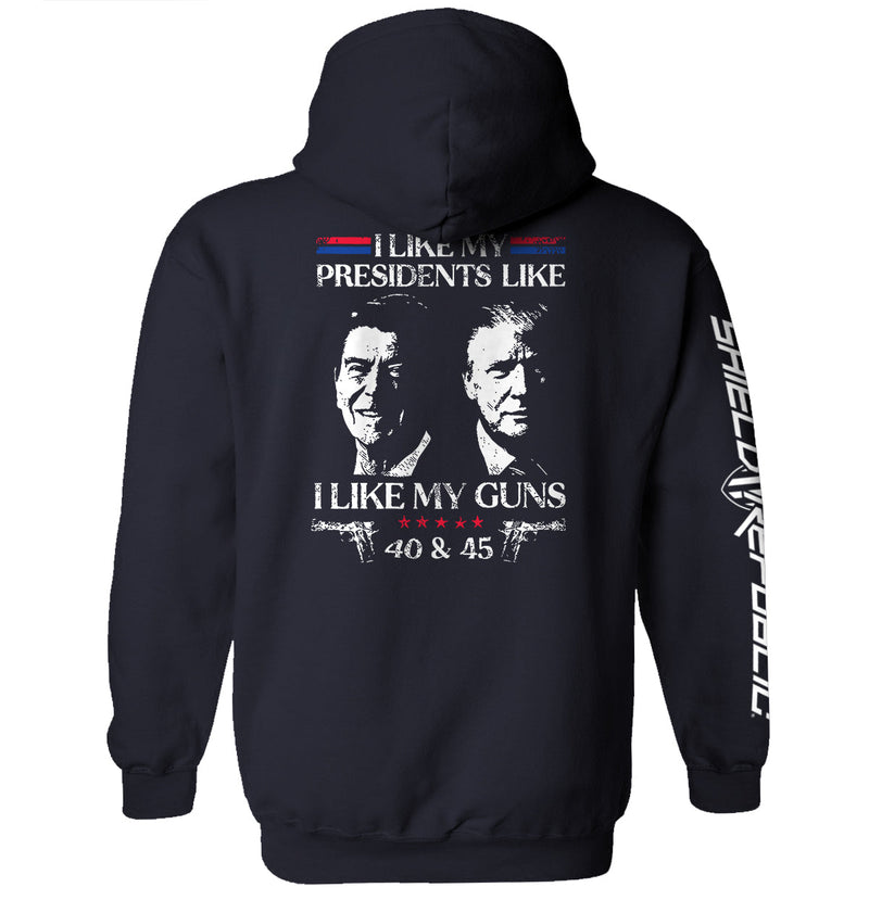 Load image into Gallery viewer, I Like My Presidents Like I Like My Guns 40 and 45