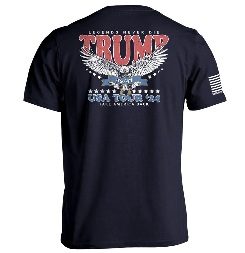 Load image into Gallery viewer, Legends Never Die Trump USA Tour 2024