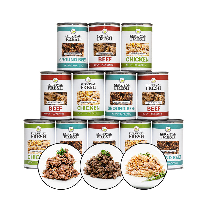 Load image into Gallery viewer, 3 Protein Mixed Canned Meat
