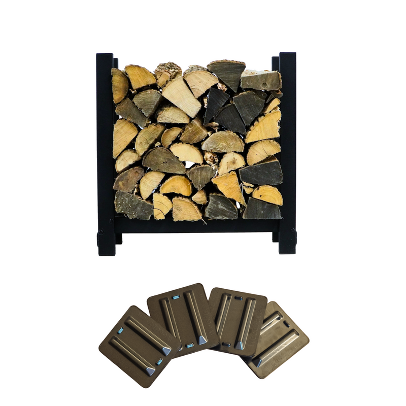 Load image into Gallery viewer, 2 ft Steel Firewood Rack Woodhaven
