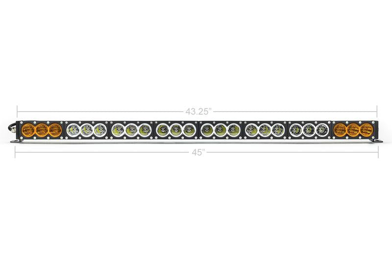 Load image into Gallery viewer, Dual Function Amber/White LED Light Bar Prinsu Mounting Bracket Kit