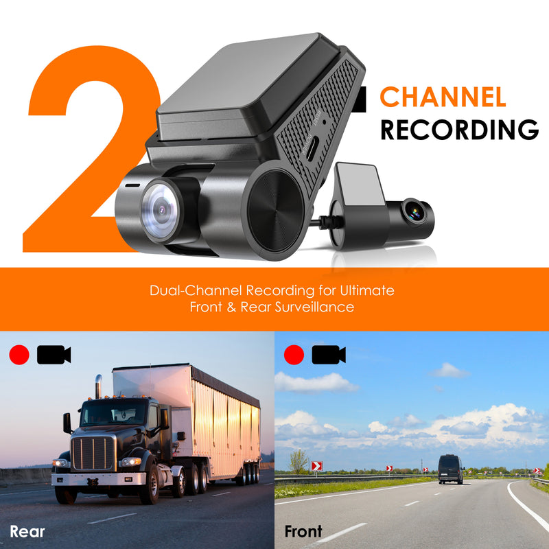 Load image into Gallery viewer, Rexing - V1P Flex X4 4K WiFi Dual Dash Cam - Black