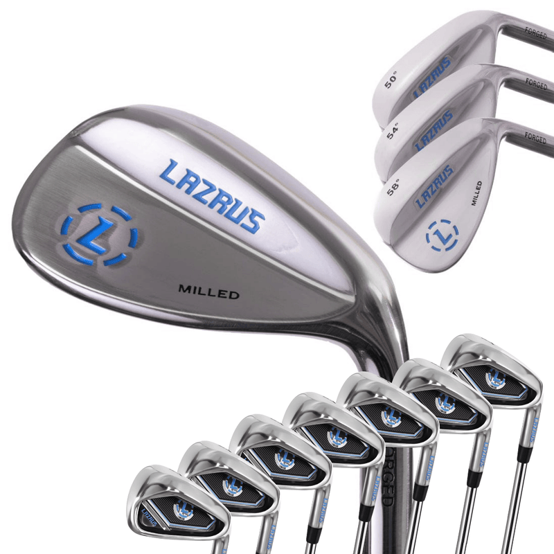 Load image into Gallery viewer, Lazrus Golf Wedges Set or Individual - Forged 50, 54, 58 | Gap, Sand, Lob Wedge (Right Hand)