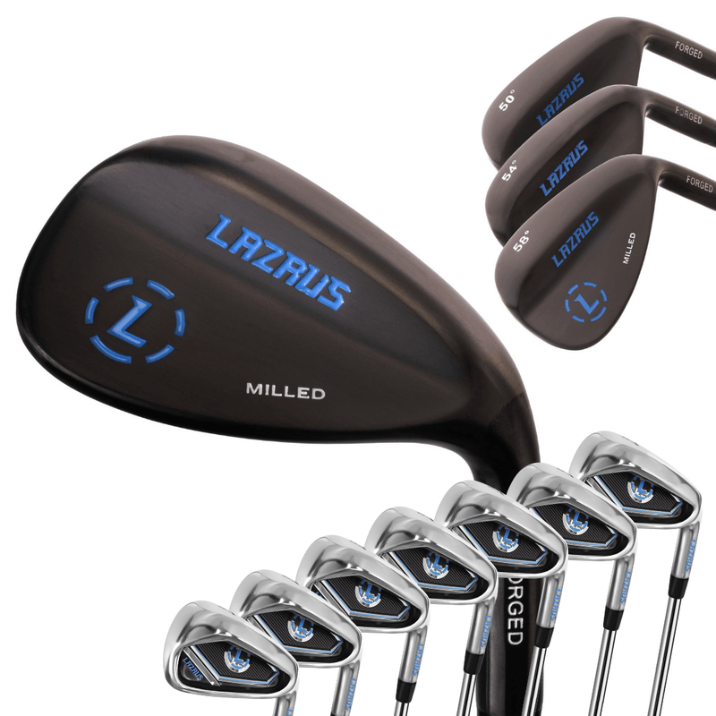 Load image into Gallery viewer, Lazrus Golf Wedges Set or Individual - Forged 50, 54, 58 | Gap, Sand, Lob Wedge (Right Hand)