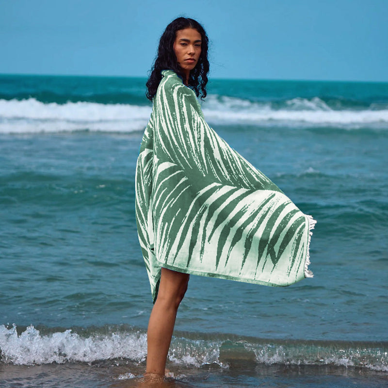 Load image into Gallery viewer, Palm - Turkish Beach Towel