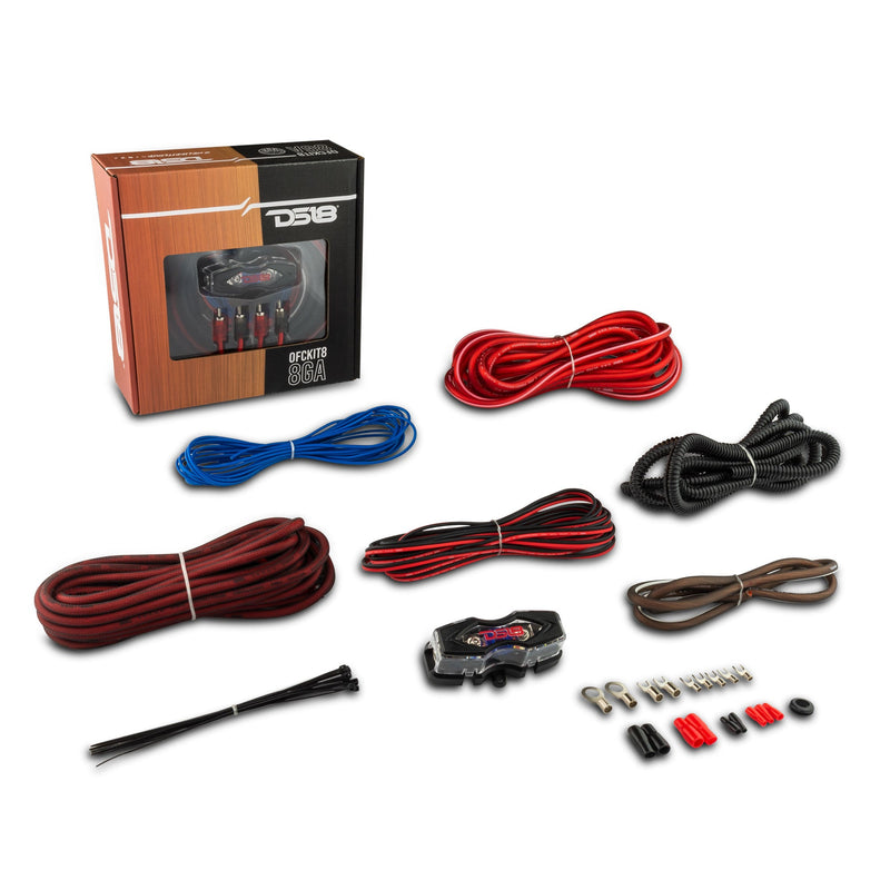 Load image into Gallery viewer, 8-GA OFC 100% Copper Amplifier Installation Kit - RED