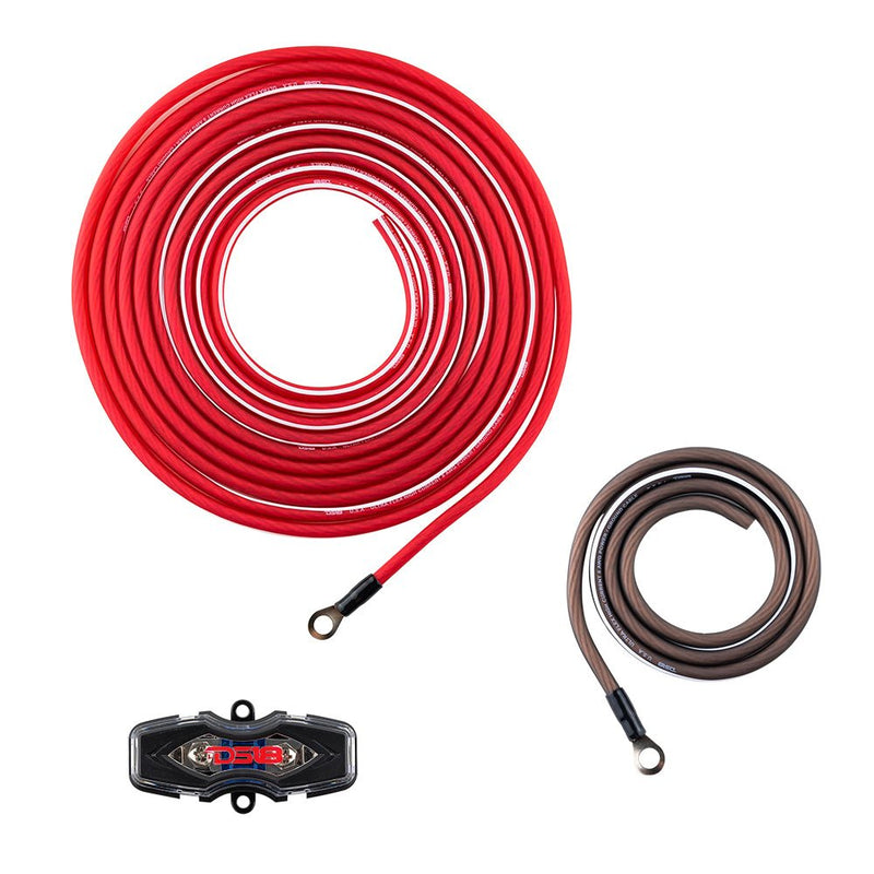 Load image into Gallery viewer, 8-GA OFC 100% Copper Amplifier Installation Kit - RED