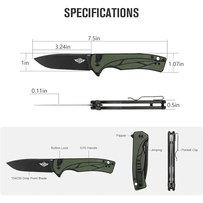 Load image into Gallery viewer, OKNIFE METTLE2ODG Mettle 2 Folding Pocket Tool