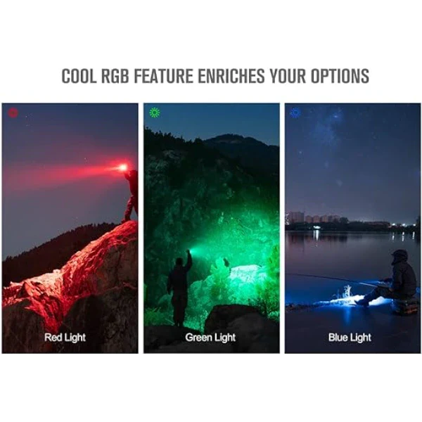 Load image into Gallery viewer, OLIGHT MARAUDERMINIBK Marauder Mini Powerful LED Flashlight With RGB