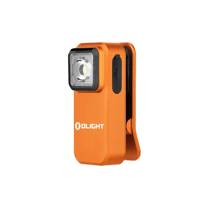 Load image into Gallery viewer, OLIGHT OCLIPOG Oclip Clip Light with White and Red Light - Orange