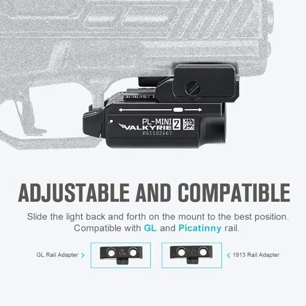 Load image into Gallery viewer, OLIGHT PLMINI2BK PL-MINI 2 Valkyrie Tactical Light - Black