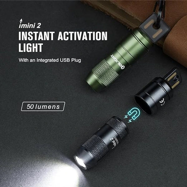 OLIGHT IMINI2BK imini 2 Rechargeable Mini Flashlight - Black