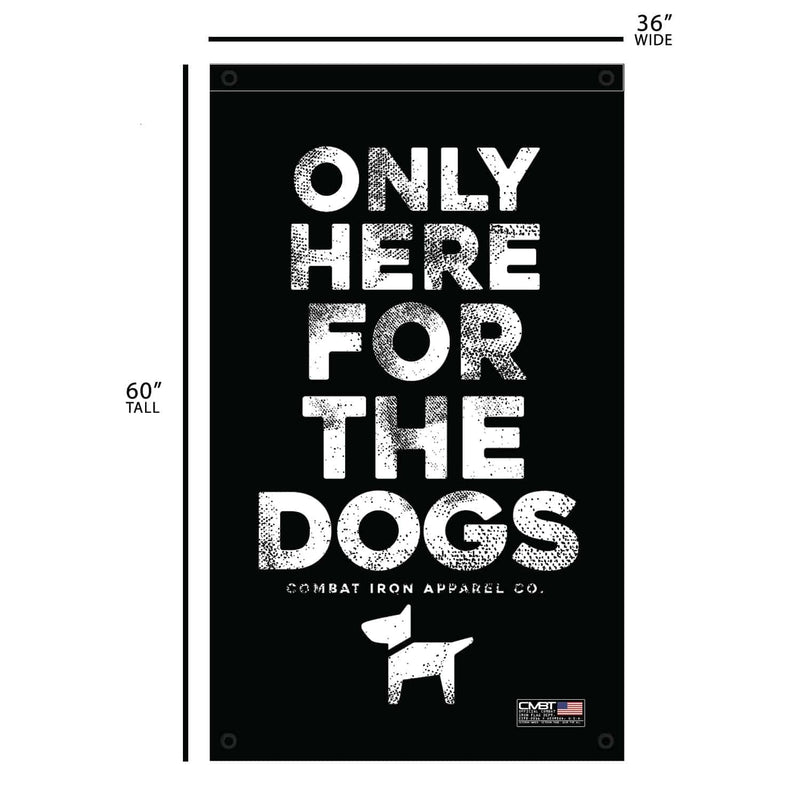 Load image into Gallery viewer, Only Here For The Dogs 3' x 5' Wall Flag